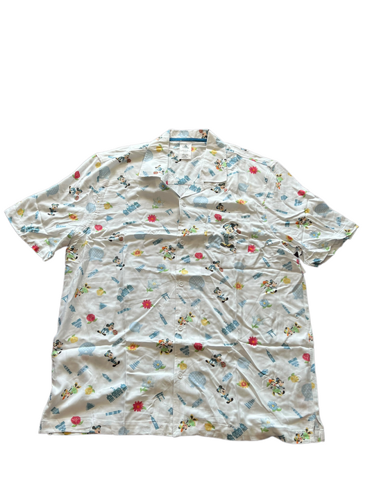 Disney Epcot Flower & Garden 2022 Mickey Button Down Shirt