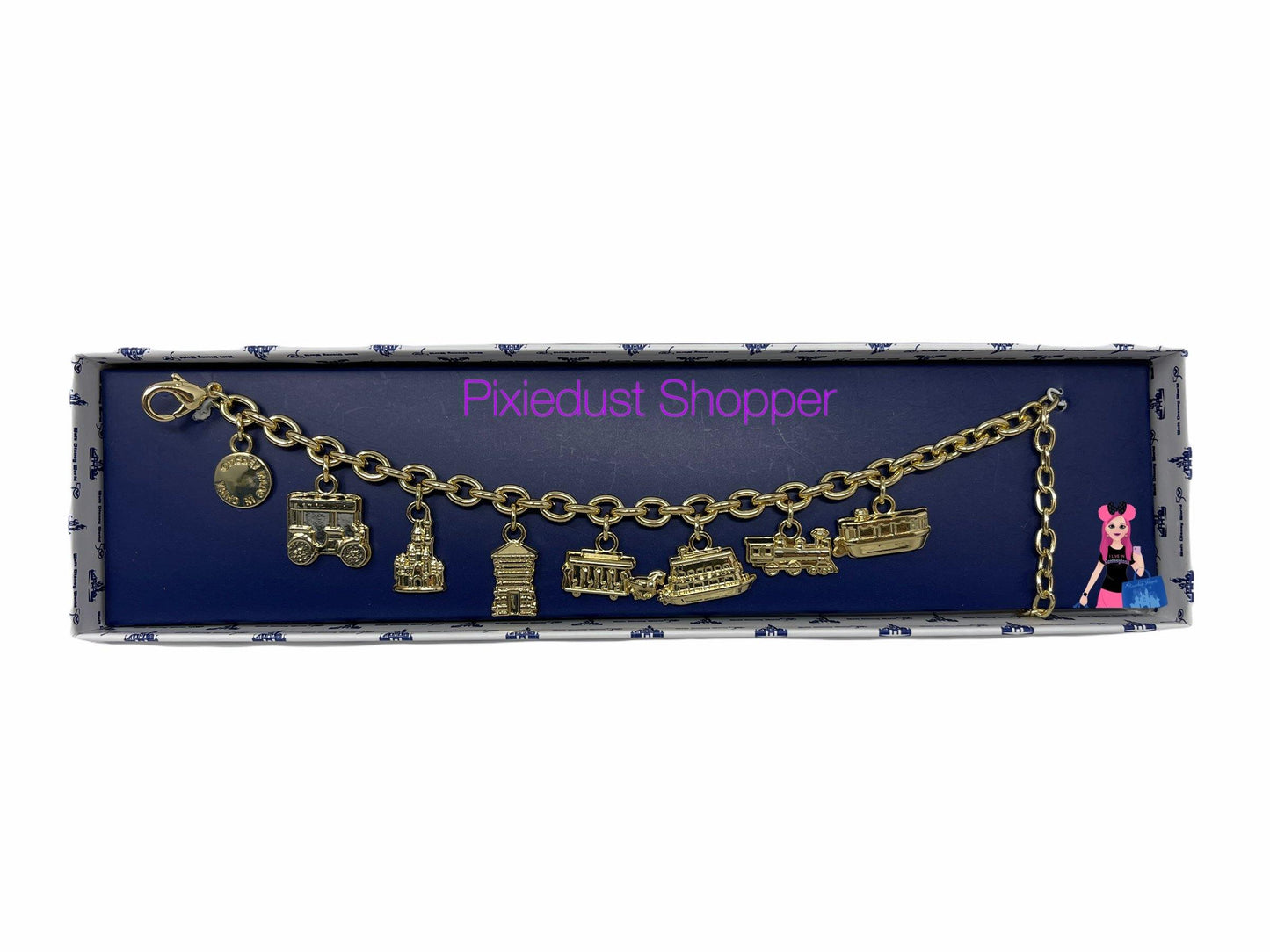 Walt Disney World 50th Anniversary Vault Collection Charm Bracelet - World of Treasures