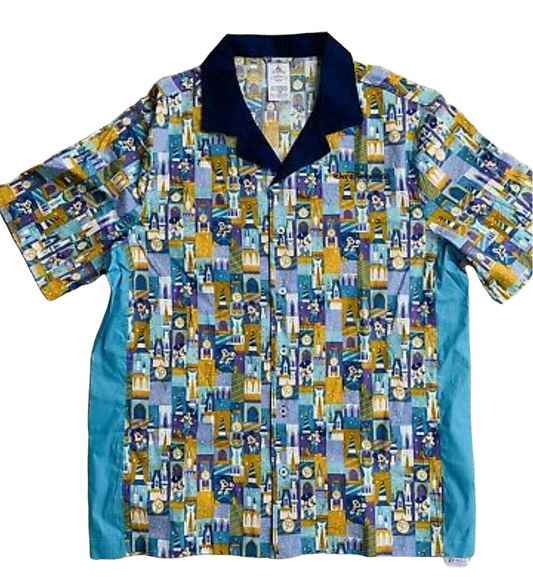 Walt Disney World 50th Anniversary Retro Bowling Shirt