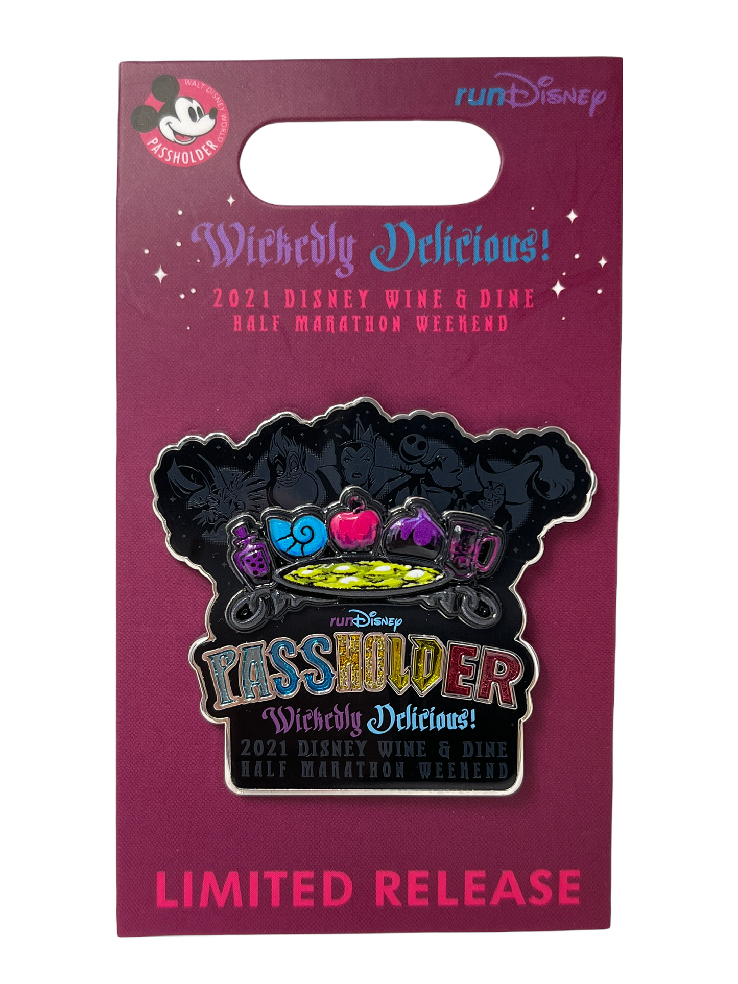 Passholder Limited Release Pin from RunDisney Wine and Dine 2021