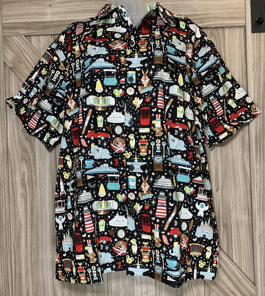 Disney Parks Wonderground Kingdom of Cute Button Down Shirt with Brer Rabbit - World of Treasures