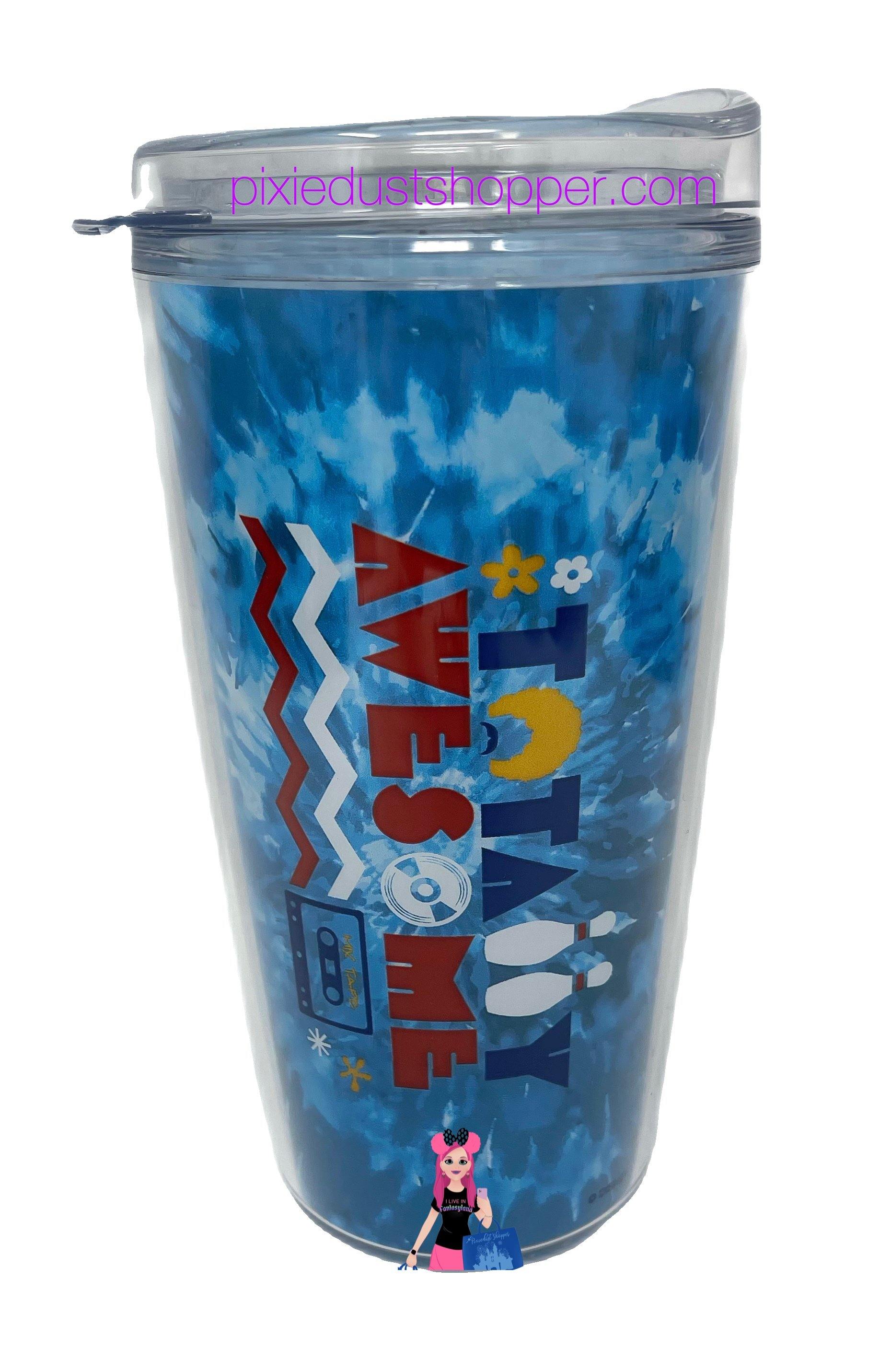 Disney Pop Century Resort Mickey Tie Dye Totally Awesome Tumbler with Lid - World of Treasures