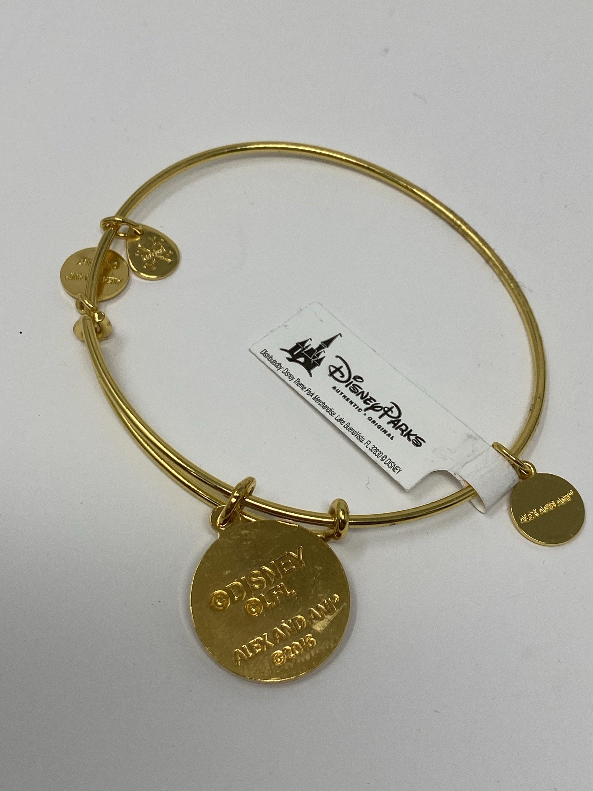 Disney Star Wars May the Force Be With You Gold Alex and Ani Bracelet - World of Treasures