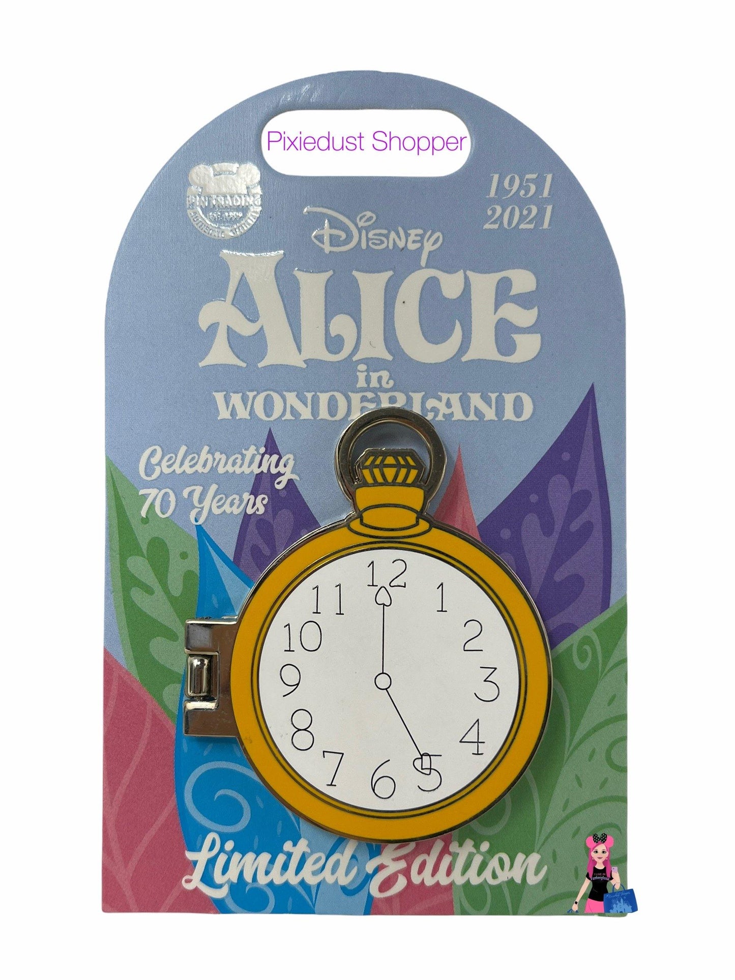 Disney Alice In Wonderland Celebrating 70 Years Queen of Hearts Limited Edition Hinged Pin - World of Treasures