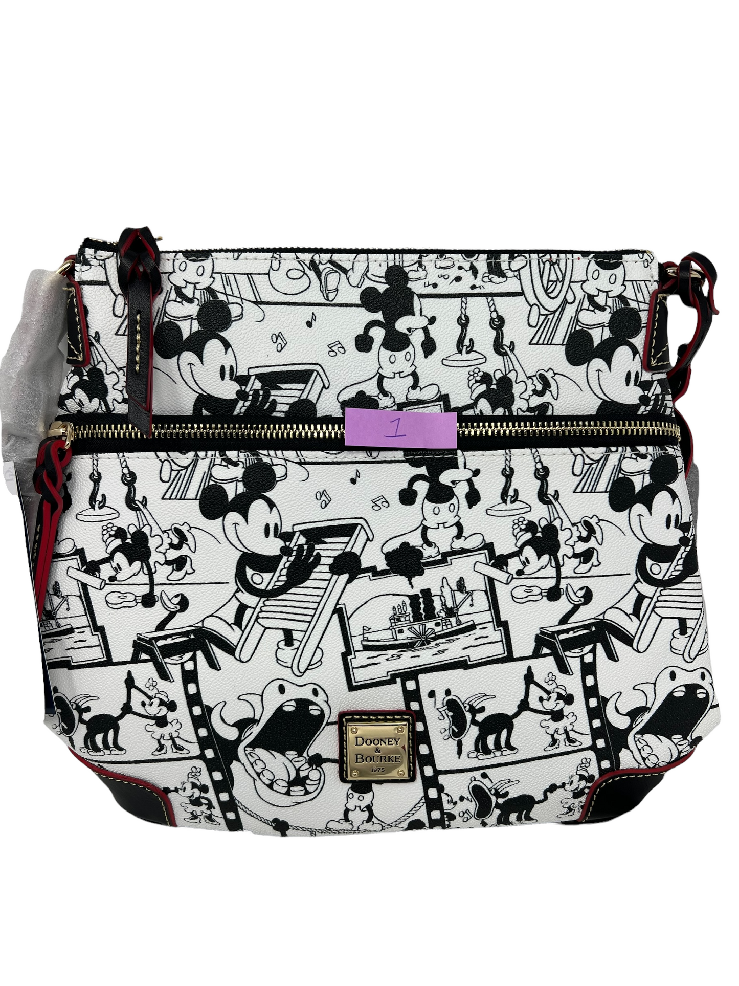 Disney Dooney & Bourke Mickey Mouse in Steamboat Willie Crossbody Bag Purse