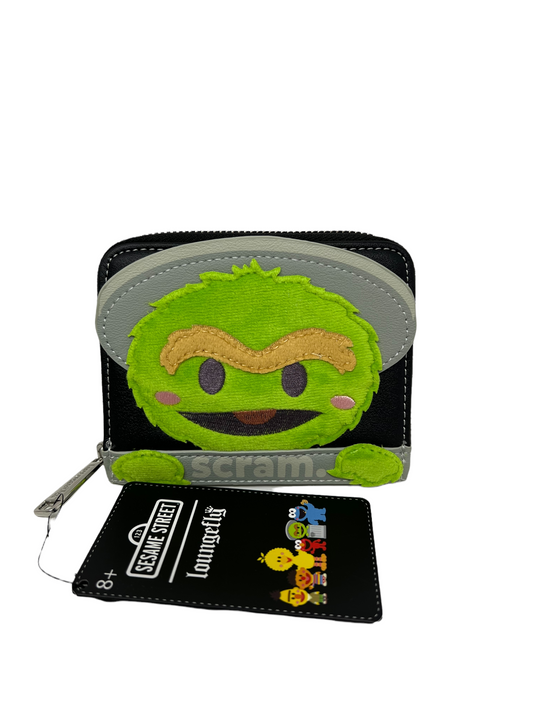 Sesame Street Oscar the Grouch Scram Loungefly Wallet SeaWorld Exclusive
