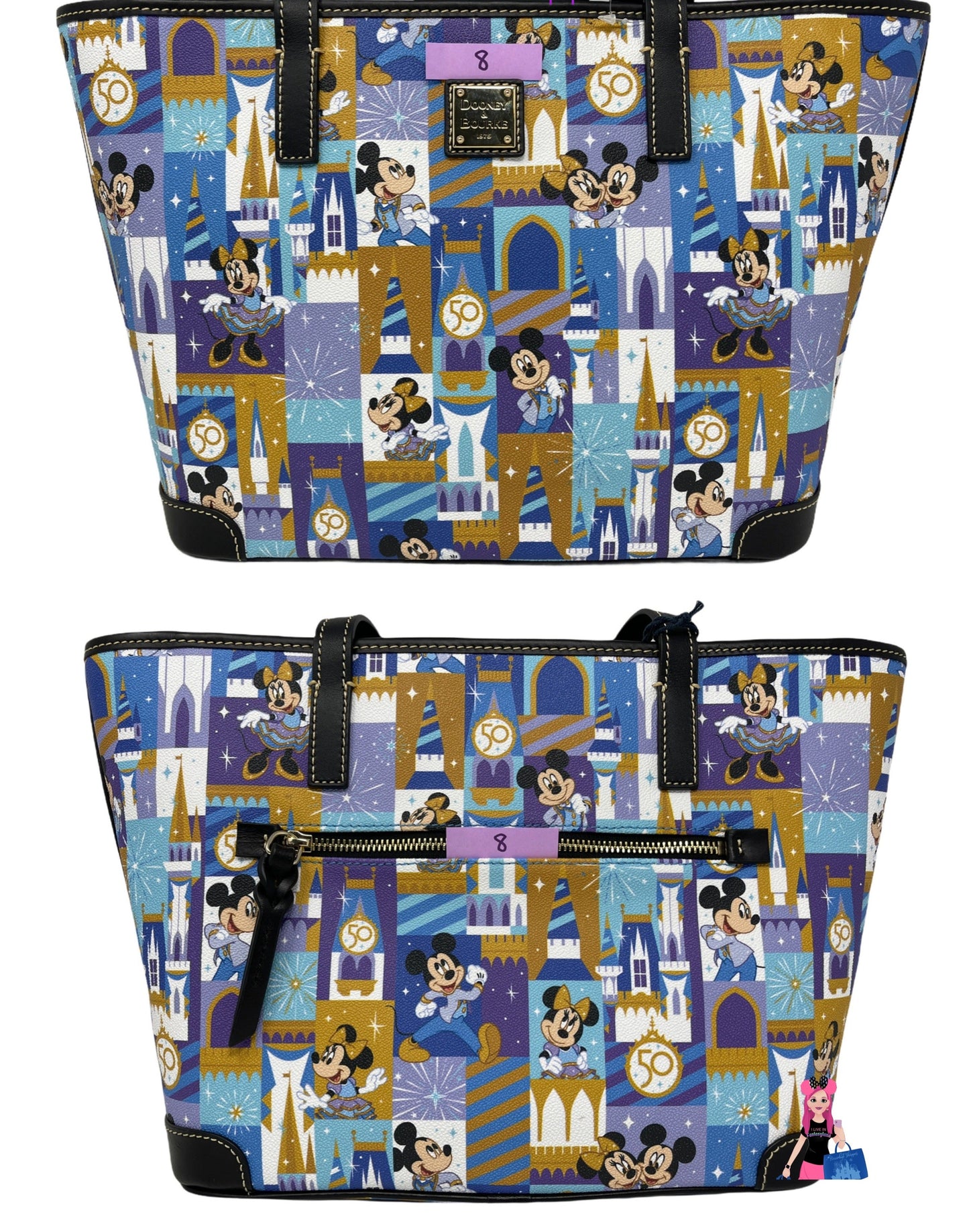 Walt Disney World 50th Anniversary Dooney & Bourke Tote Bag Purse