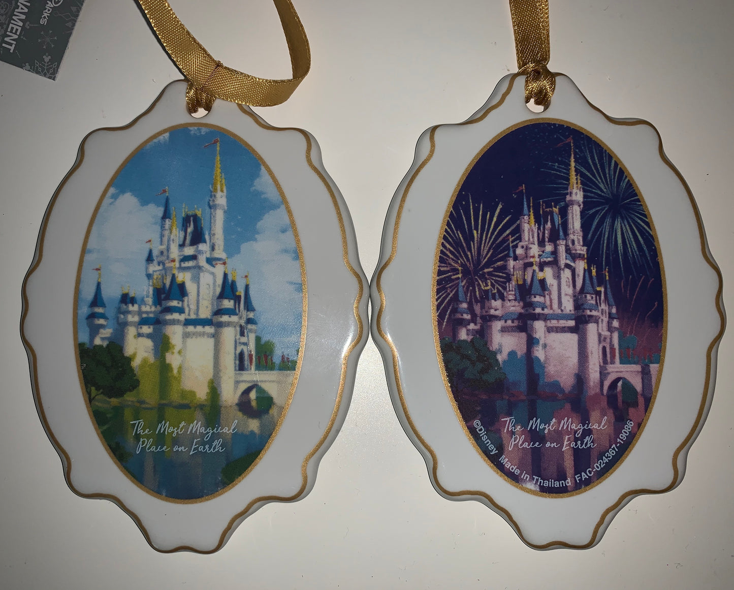 Disney Disc Ornament - Castle “The Most Magical Place on Earth”