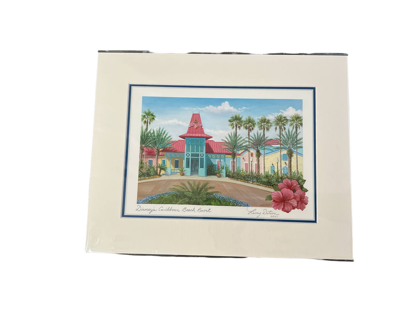 Disney Caribbean Beach Resort 11X14” Print by Larry Dotson