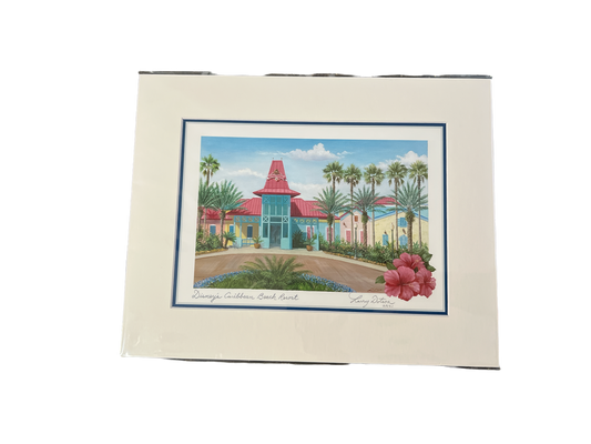 Disney Caribbean Beach Resort 11X14” Print by Larry Dotson