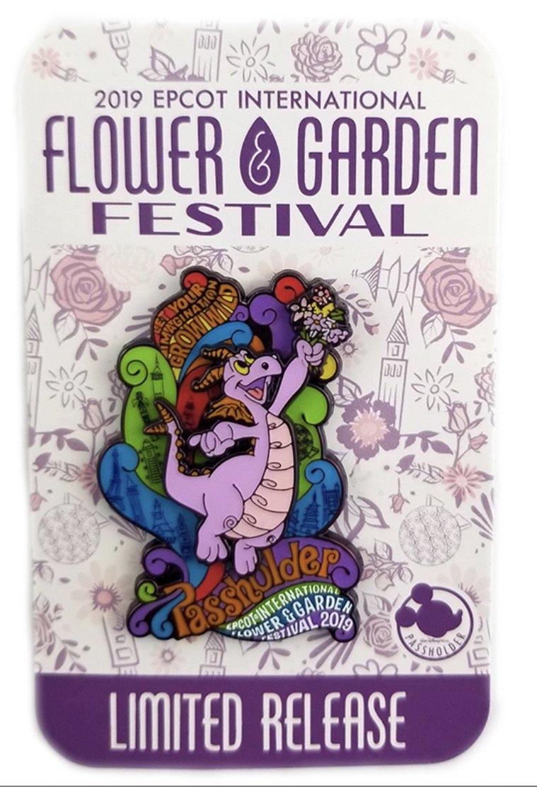 Disney Flower And Garden Pin - 2019 Figment Passholder - World of Treasures