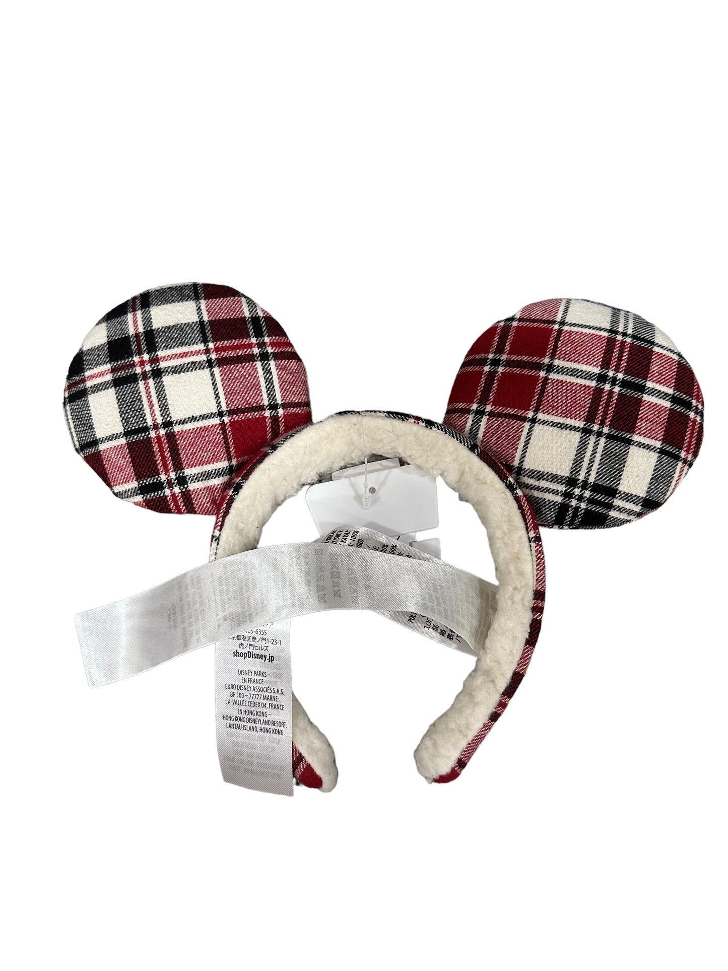 Disney Mickey Plaid Joy Holiday Ear Headband Christmas 2022