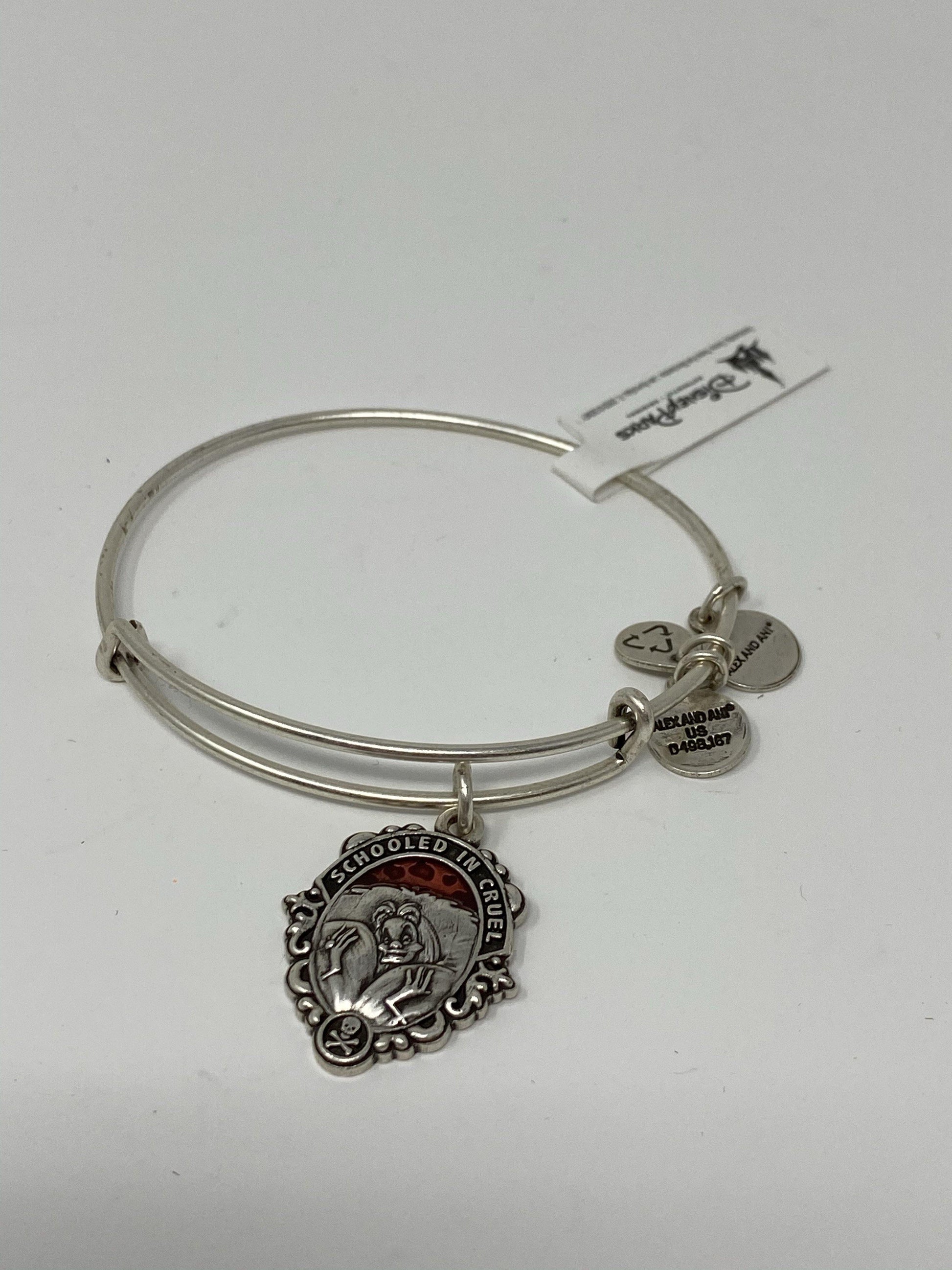 Disney Cruella Schooled in Cruel Silver Alex and Ani Bracelet - World of Treasures