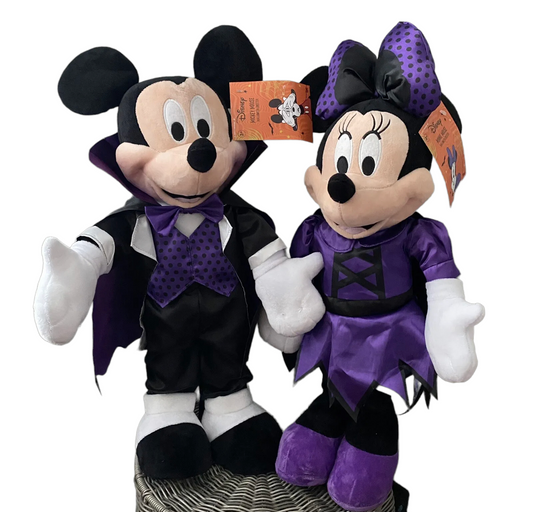 Disney Vampire Mickey & Witch Minnie Door Halloween Greeters