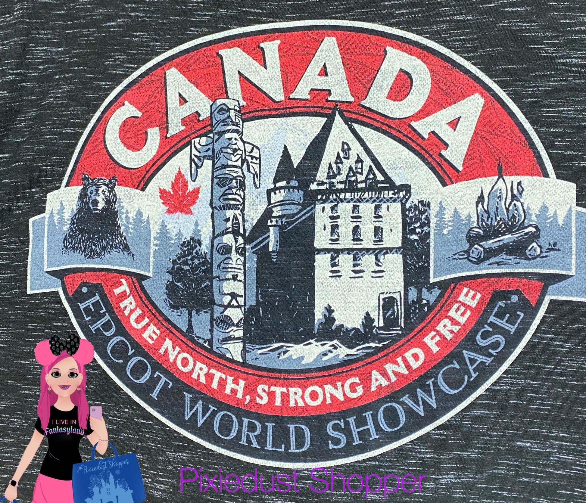 Disney Epcot Canada World Showcase True North Mens Unisex Shirt - World of Treasures