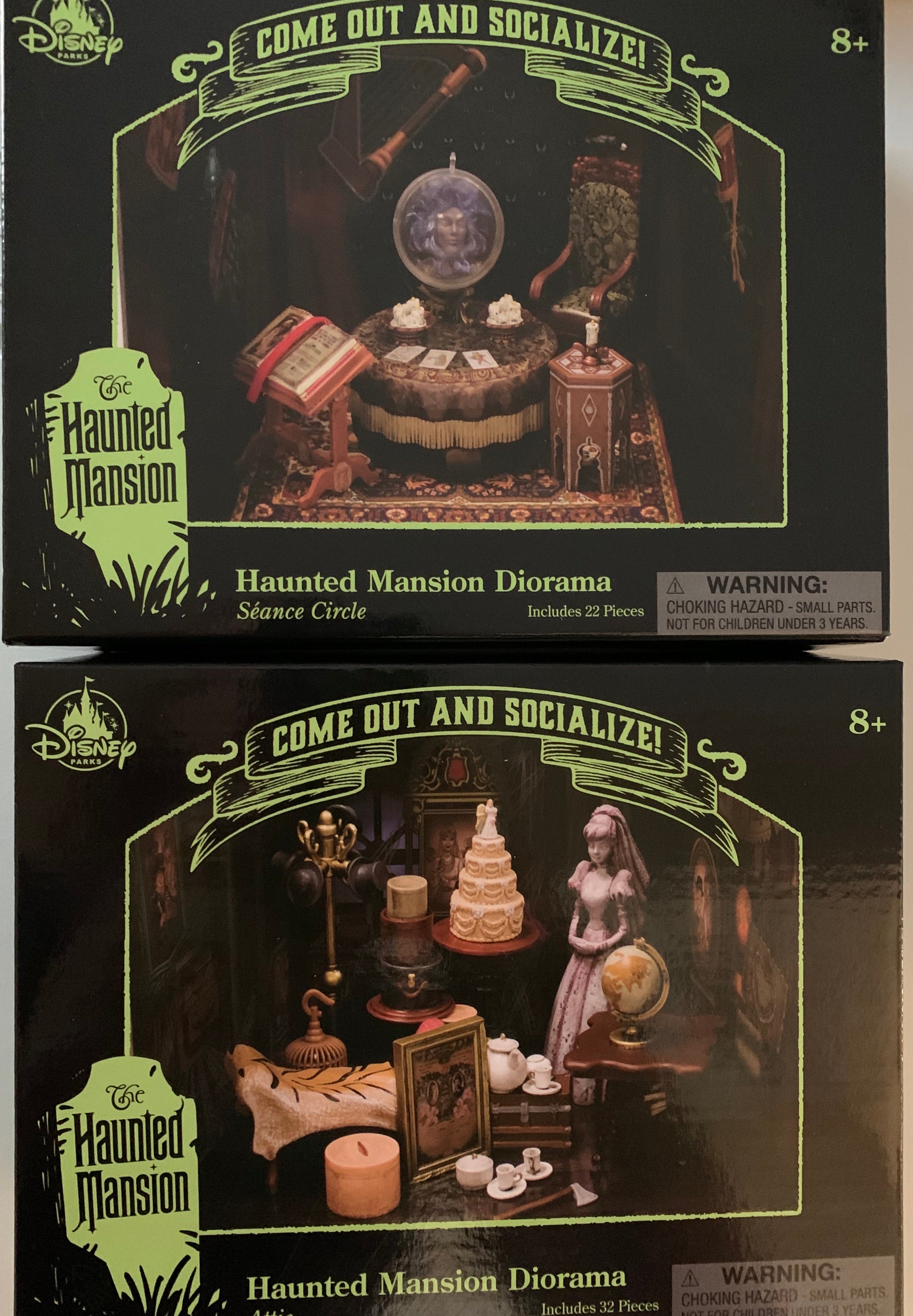 Disney Haunted Mansion Diorama Madame Leota Seance Circle or Bride Attic  Set - Bride Attic