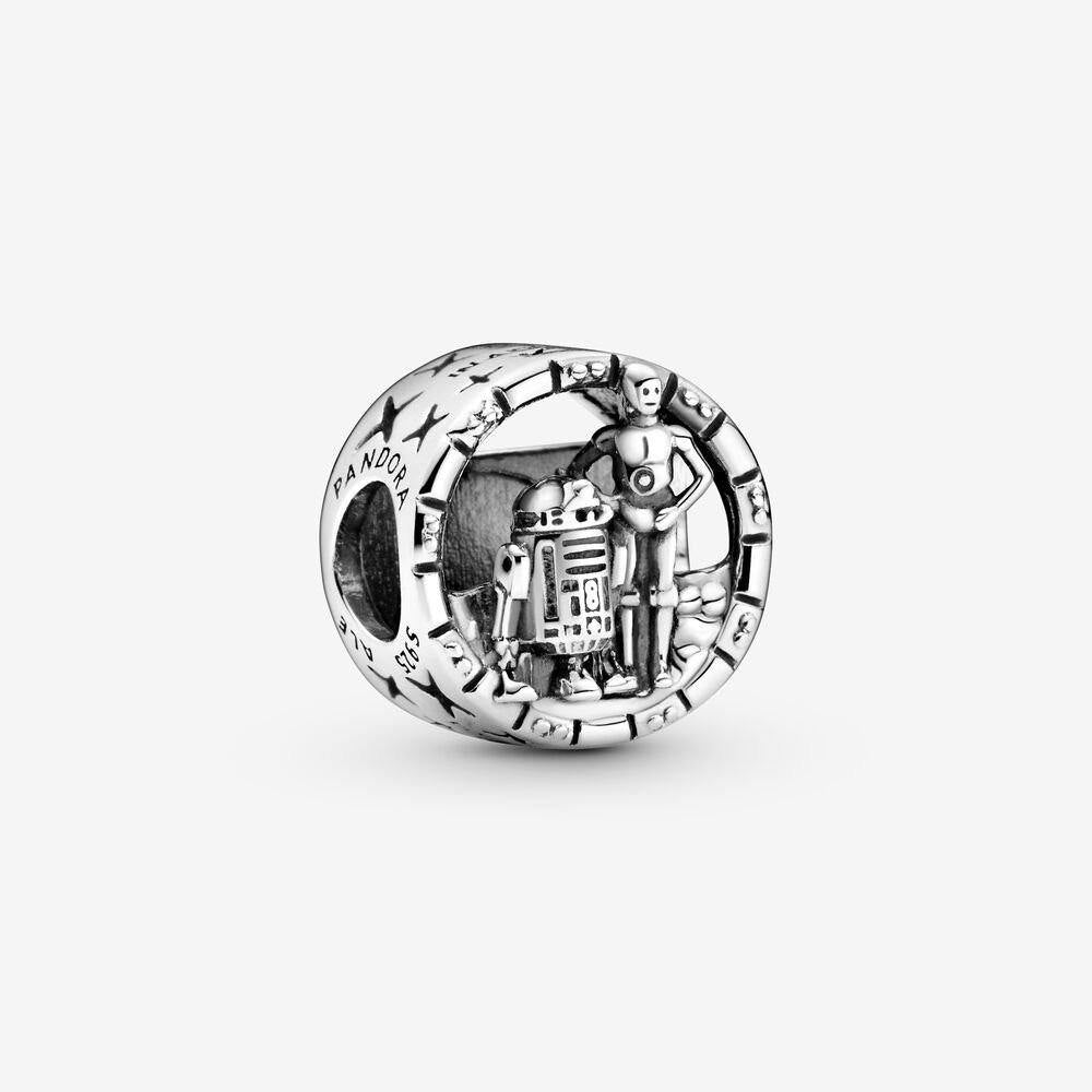 Disney Star Wars C-3PO and R2-D2 Open Work Pandora Charm - World of Treasures