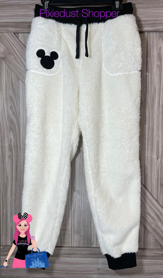 Disney Mickey Mouse Sherpa Jogger Pants for Women - World of Treasures