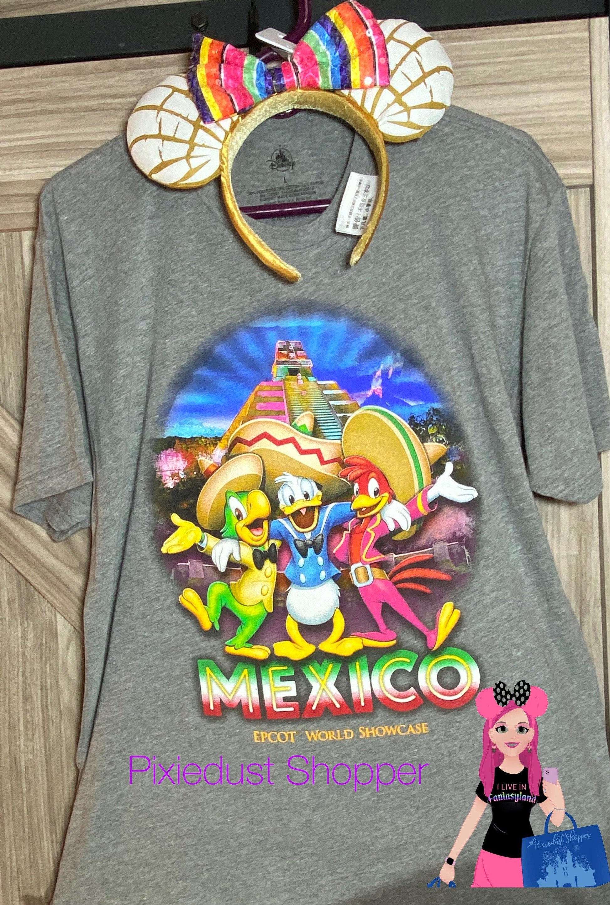 Disney Epcot Mexico World Showcase Three Caballeros Men’s Shirt-Donald, Jose, Panchito - World of Treasures