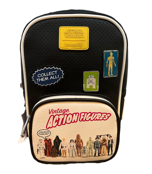 Disney Star Wars Action Figures Pin Crossbody Backpack