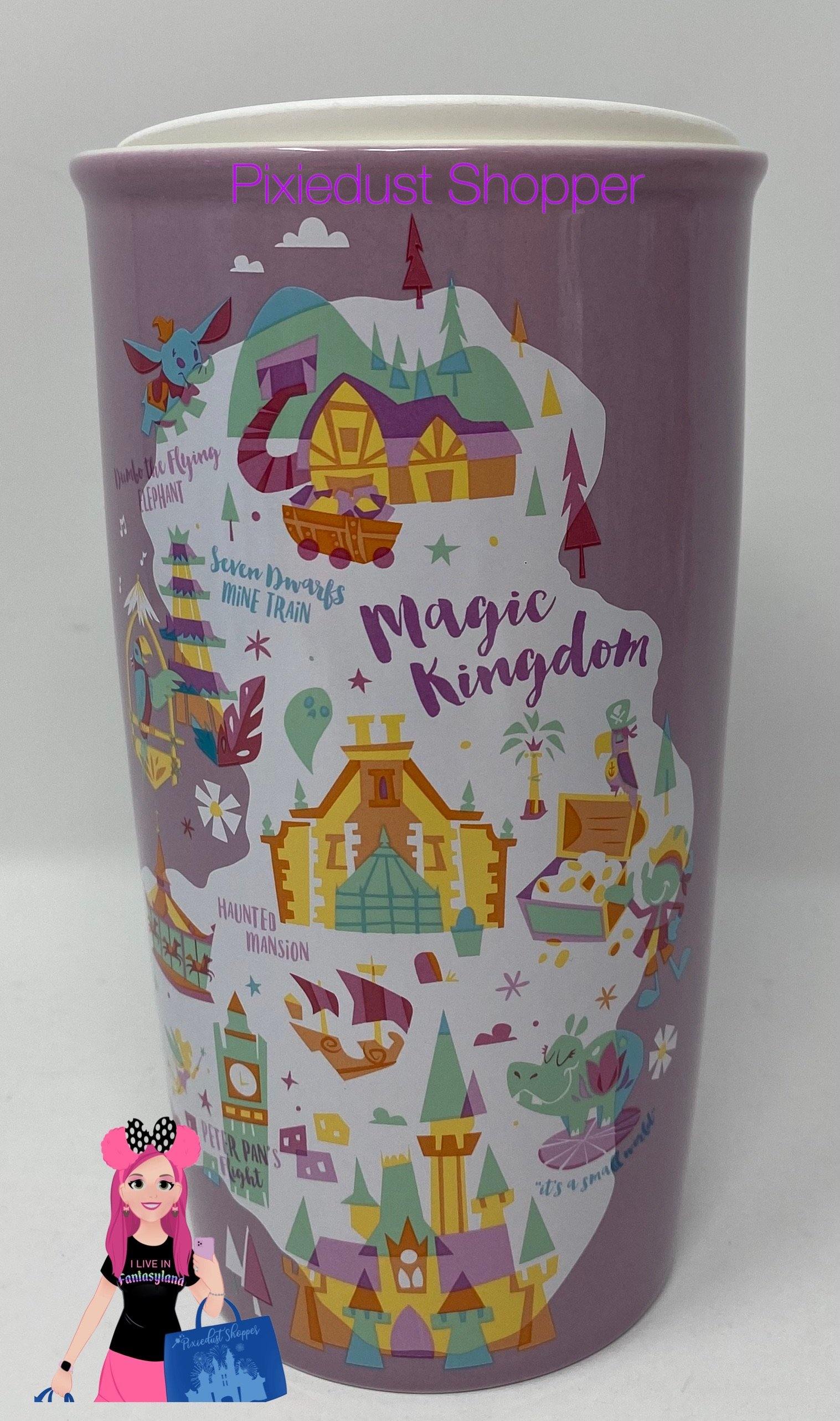 Magic Kingdom Starbucks Ceramic Travel Tumbler - World of Treasures