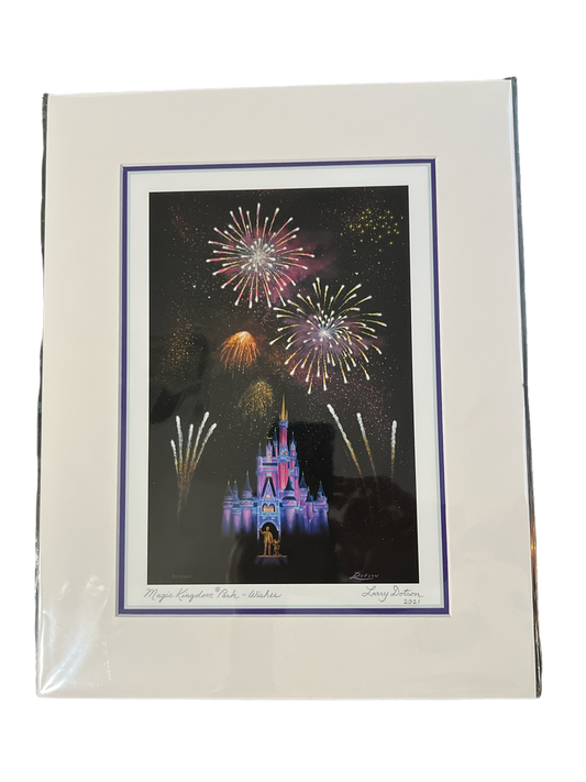 Disney Magic Kingdom Wishes 11x14” Print Larry Dotson