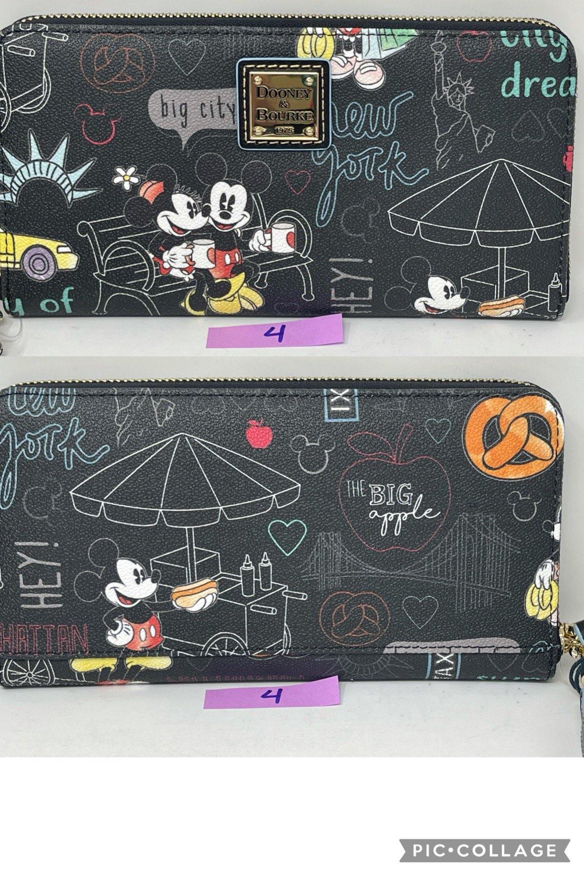 Disney Dooney & Bourke New York City Minnie and Mickey Wallet Wristlet - World of Treasures