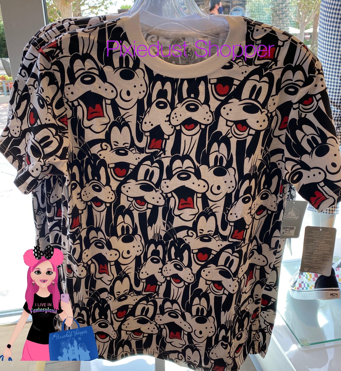 Disney All Over Goofy Print Shirt for Adults - World of Treasures