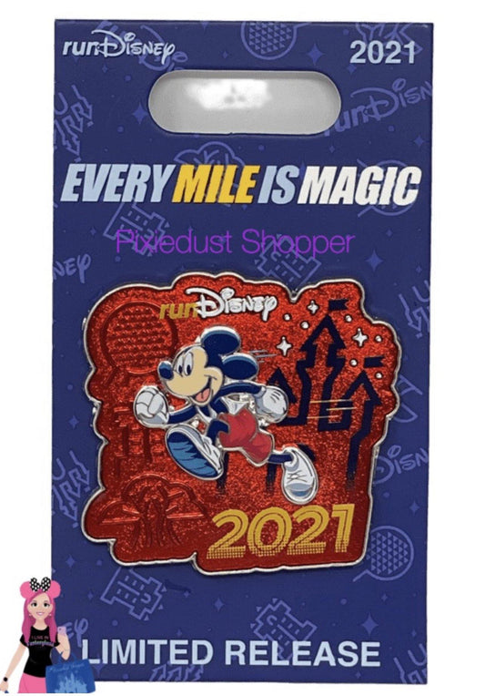 Disney Mickey Mouse runDisney 2021 Pin – Limited Release - World of Treasures