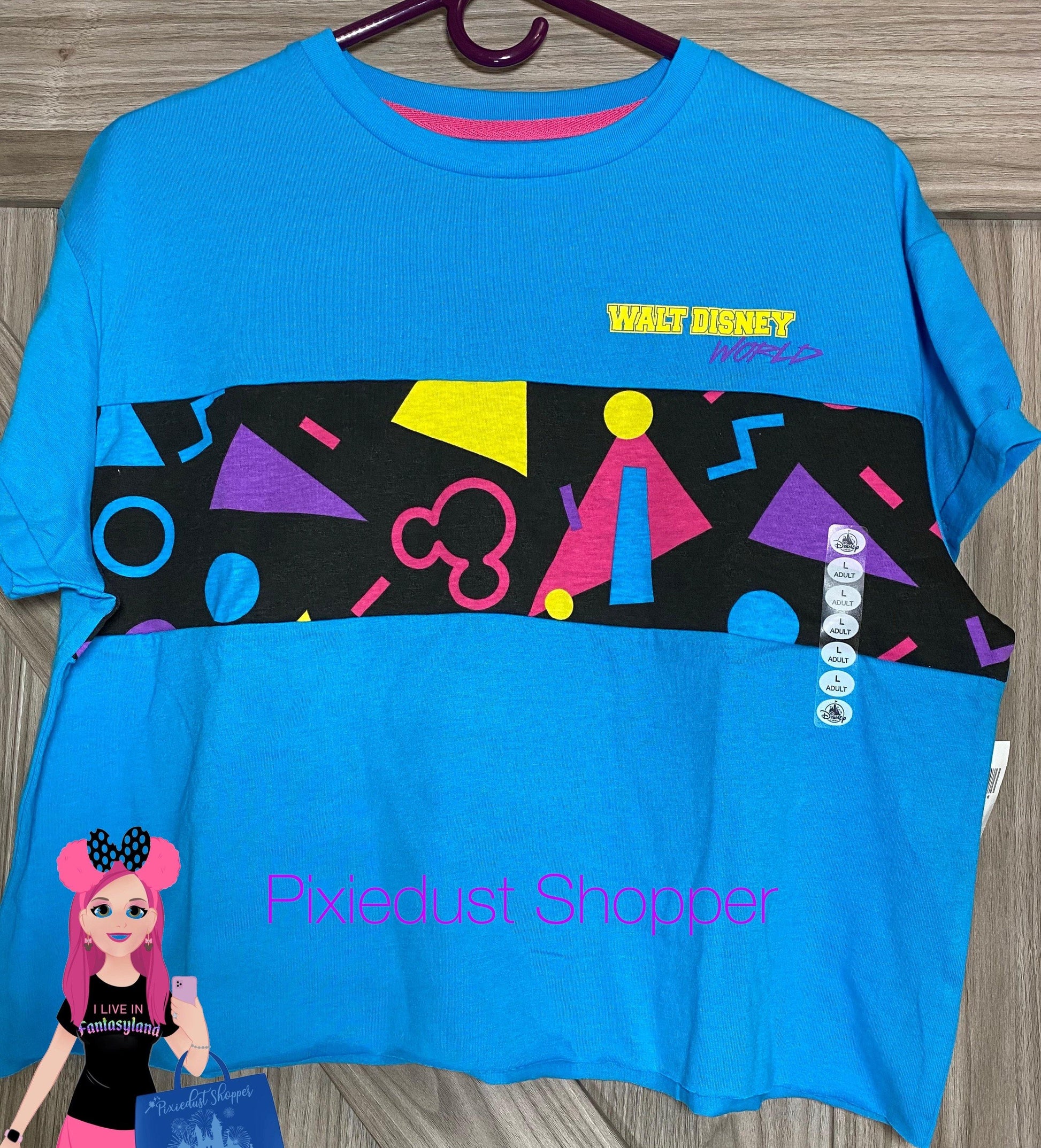 Disney World Mickey Retro 80s 90s Crop Shirt - World of Treasures