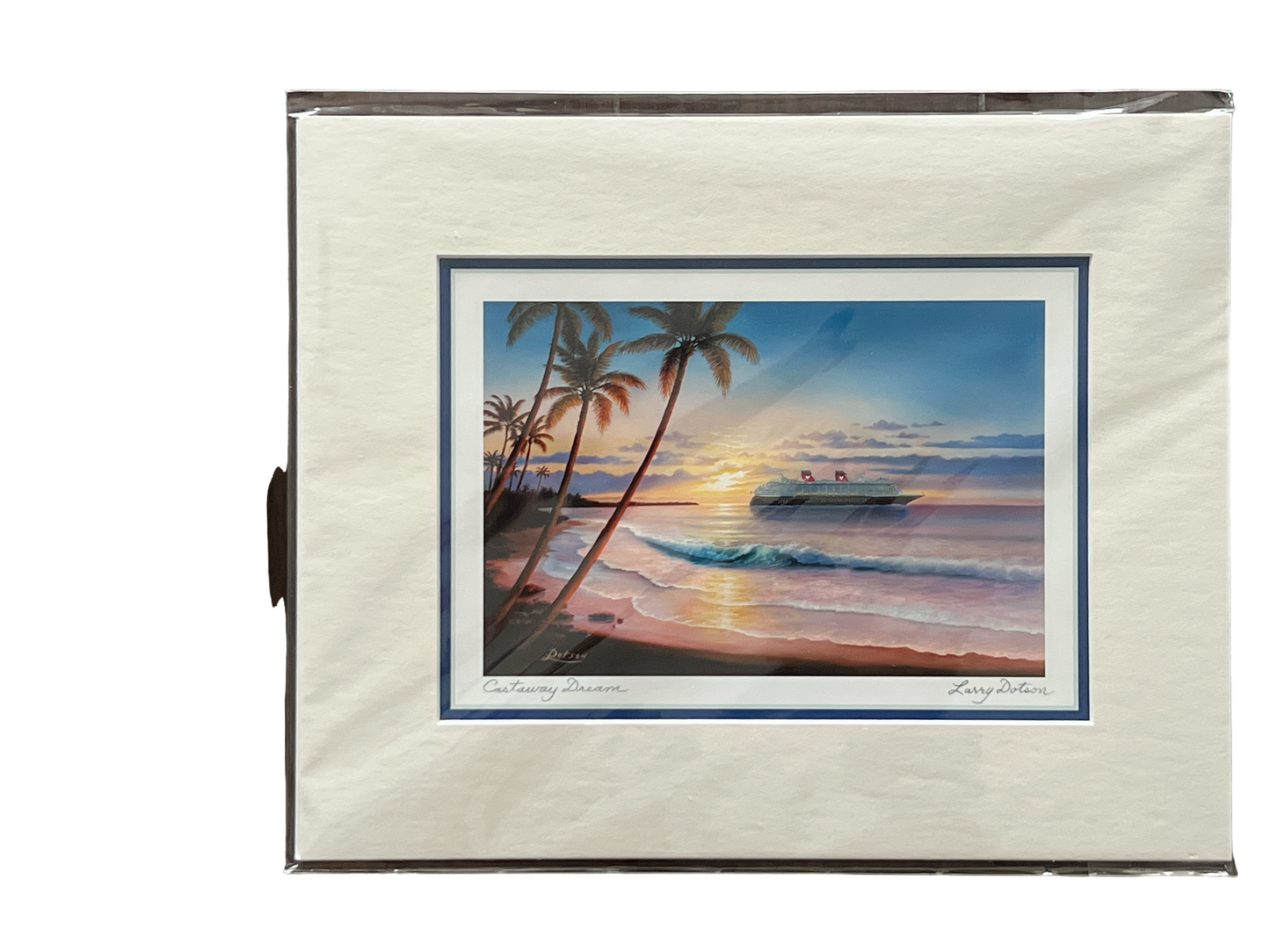 Disney Matted Print “Castaway Dream” by Larry Dotson