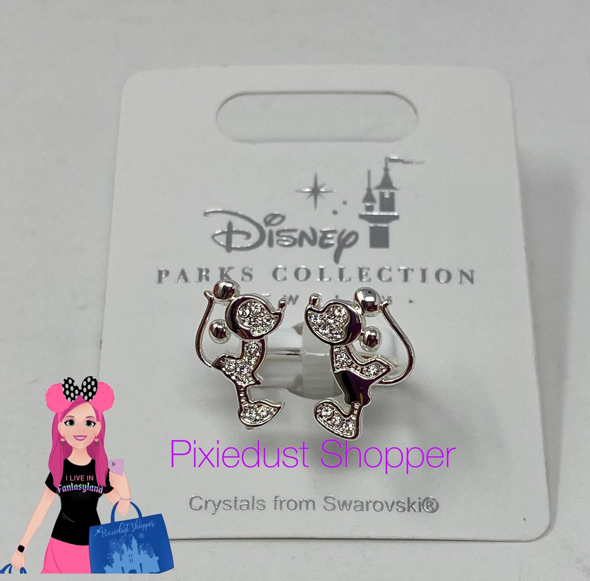 Disney Parks Collection Mickey and Minnie Swarovski Ring - World of Treasures