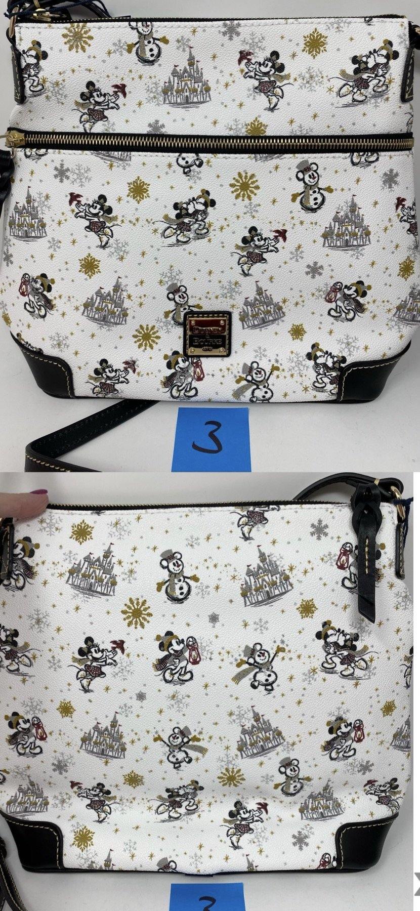 Disney Dooney & Bourke Mickey and Minnie Mouse Holiday Dooney Crossbody Bag Purse - World of Treasures