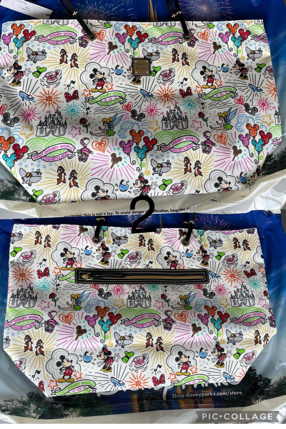 Disney Sketch Reversible Nylon Tote Bag by Dooney & Bourke - World of Treasures