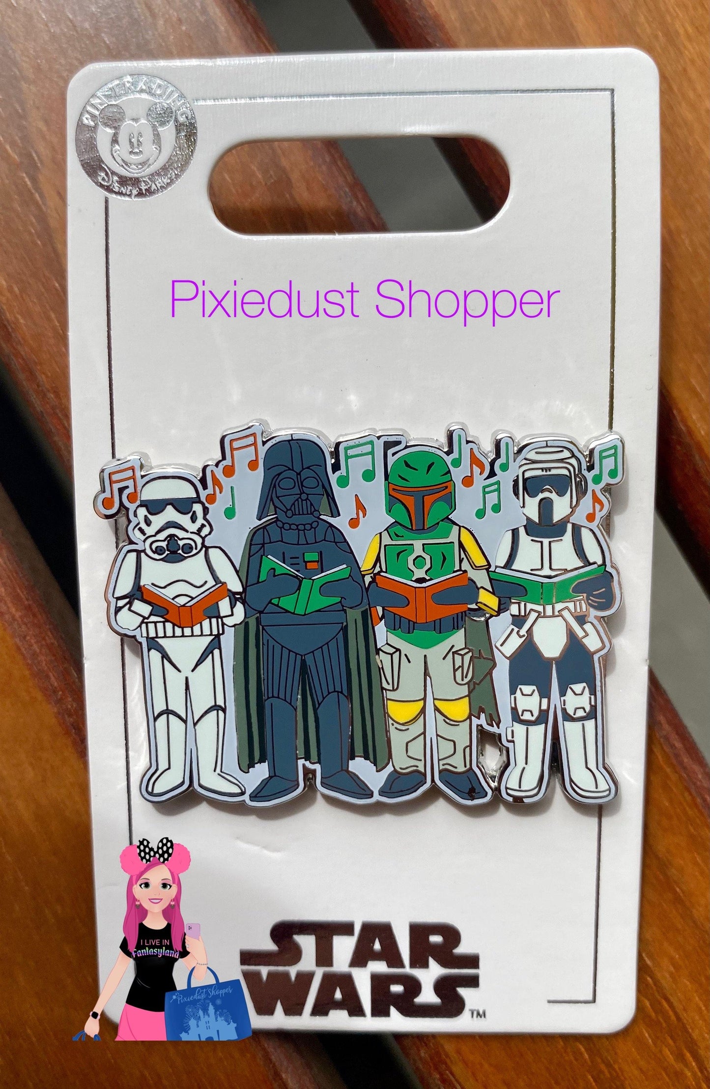 Disney Star Wars Darth Vader, Boba Fett and Stormtroopers Holiday Pin - World of Treasures