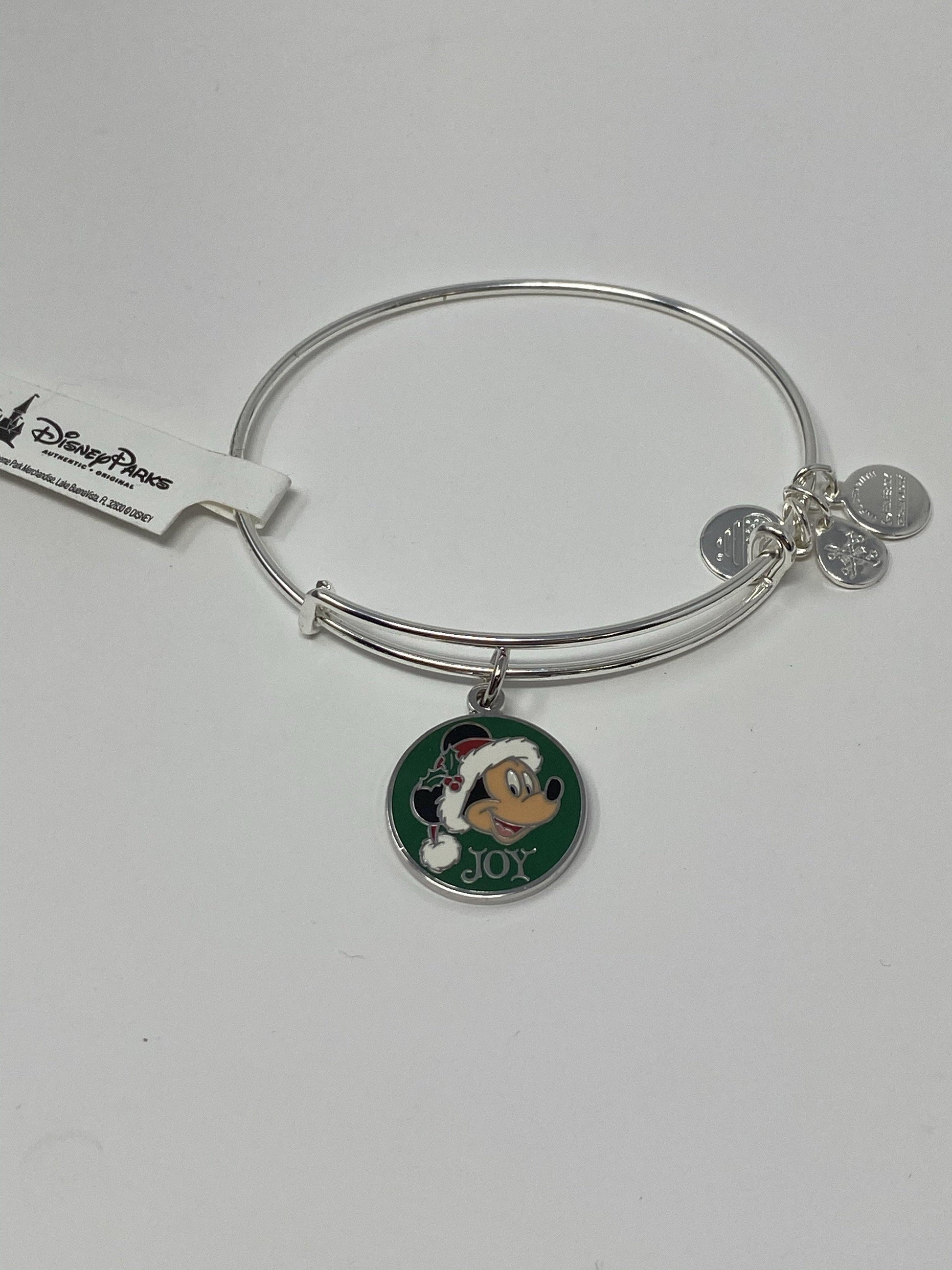 Disney Mickey Mouse Santa Joy Silver Alex and Bracelet - World of Treasures