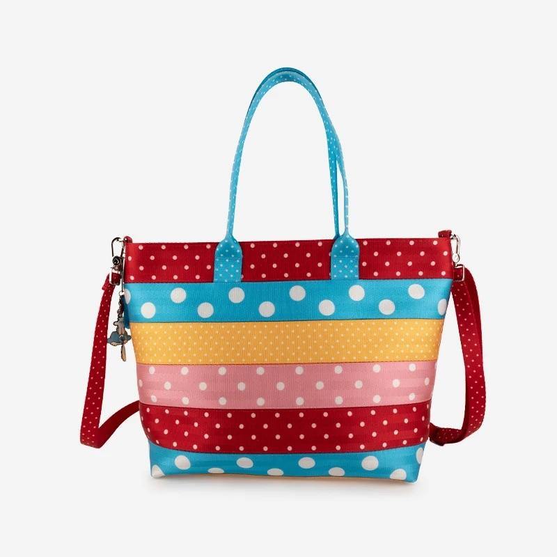 Disney Harveys Minnie Lots of Dots Medium Streamline Tote Bag Crossbody Purse - World of Treasures