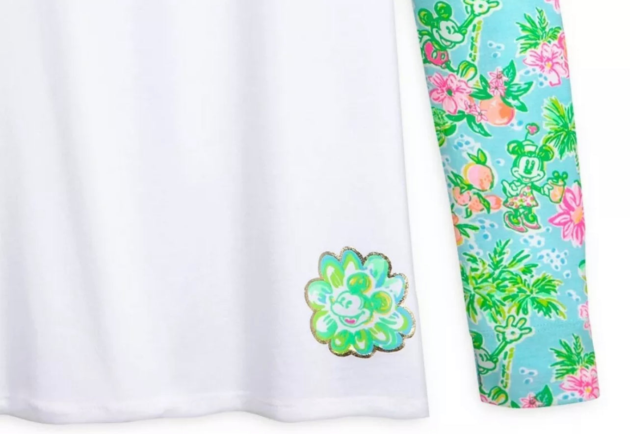 Disney X Lilly Pulitzer Finn Mickey Minnie long Sleeve Shirt