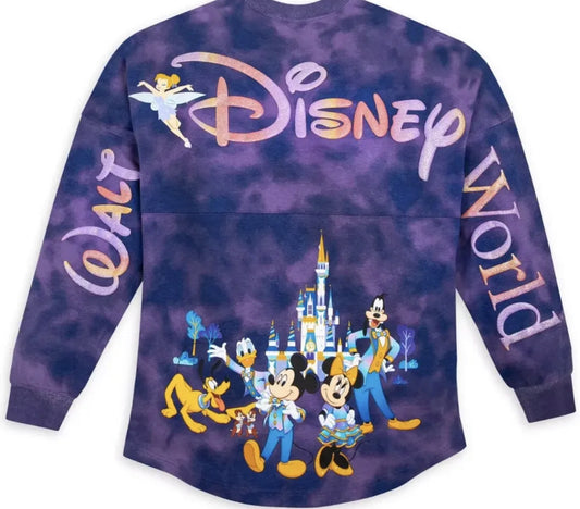 Walt Disney World 50th Anniversary Tie Dye Spirit Jersey BNWT S or M