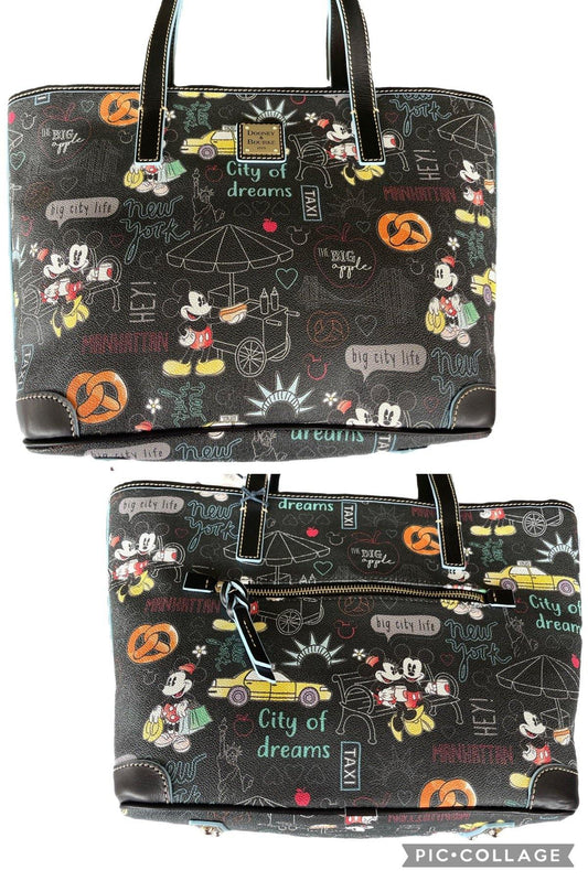 Disney Dooney & Bourke New York City Minnie and Mickey Tote Bag Purse - World of Treasures