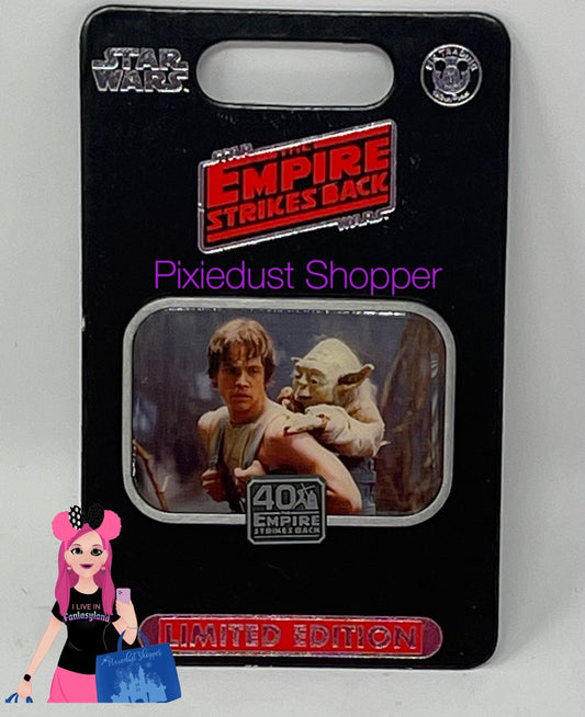 Disney Star Wars The Empire Strikes Back 40th Yoda and Hans Solo Pin-Limited Edition - World of Treasures