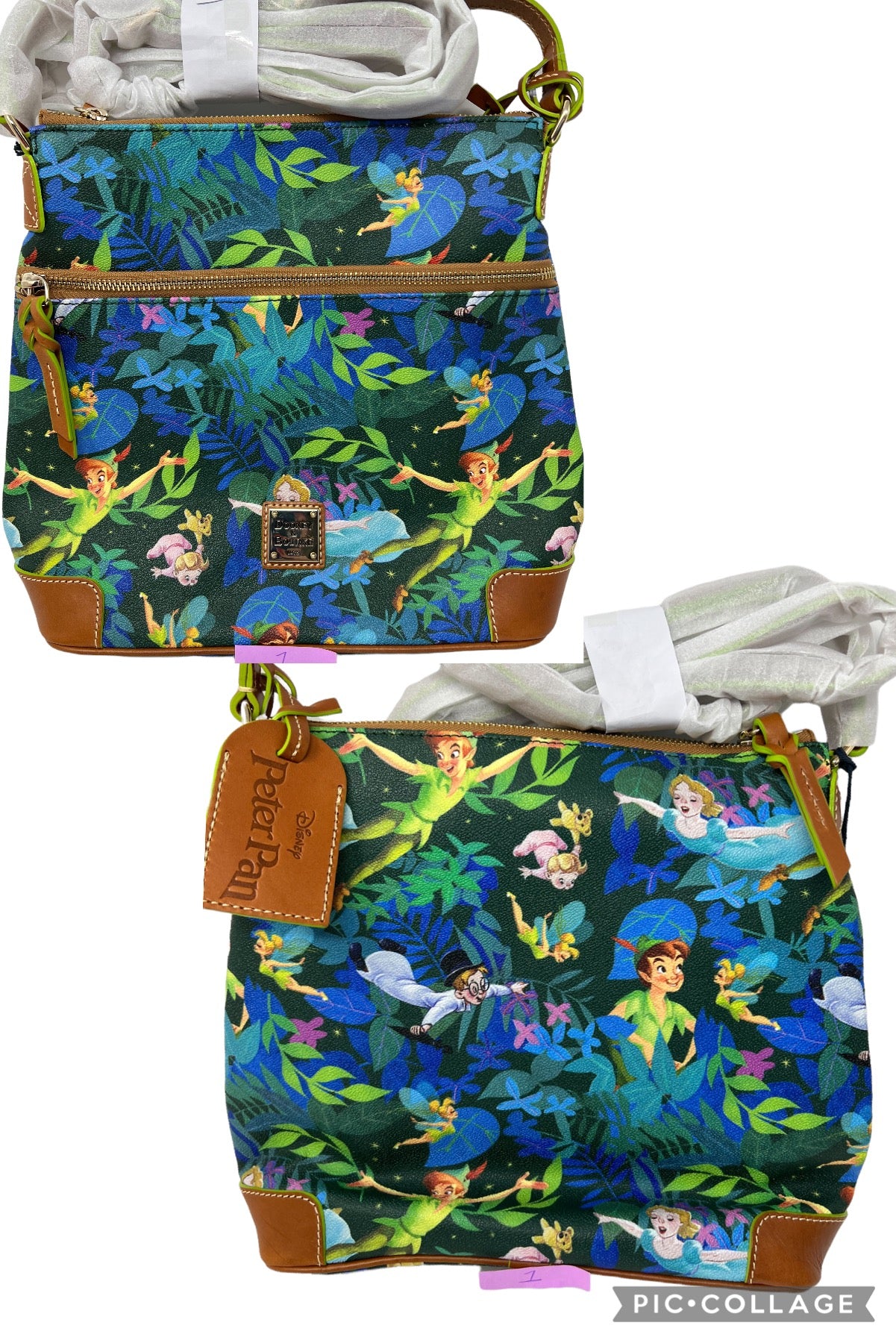 Disney Peter Pan Dooney & Bourke Crossbody Bag Purse