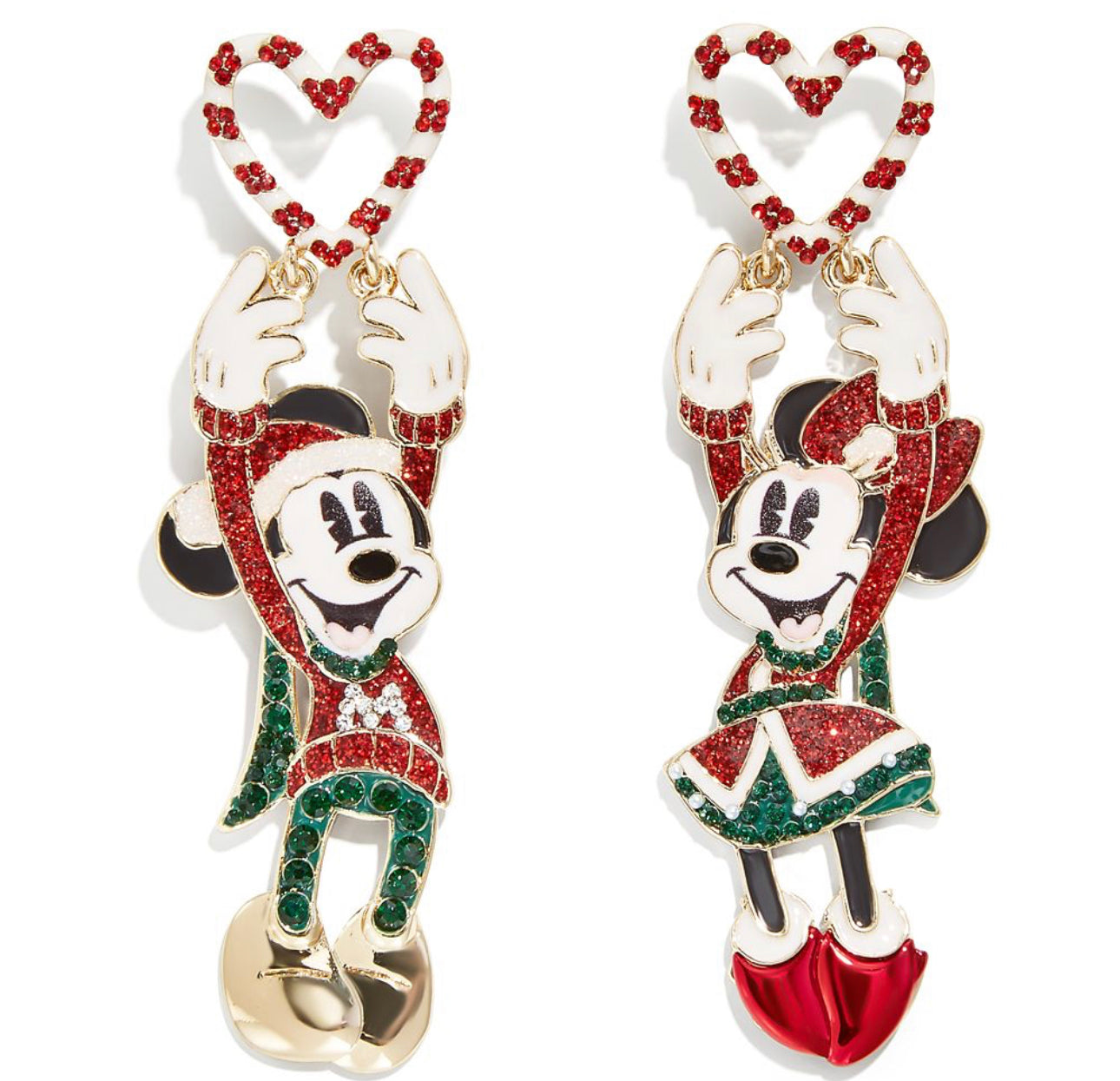 Disney Mickey Minnie Holiday 2022 Baublebar Earrings