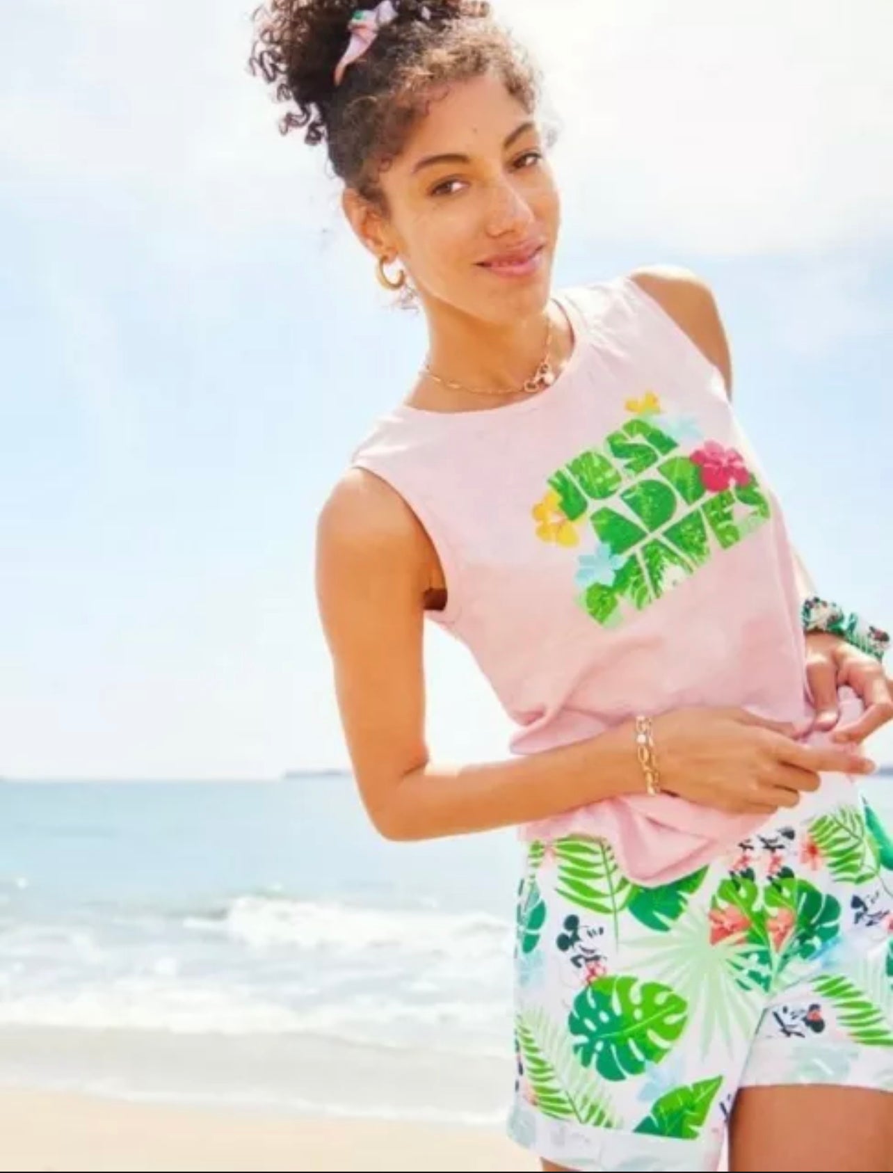 Disney Just Add Waves Tropical Tank Shirt