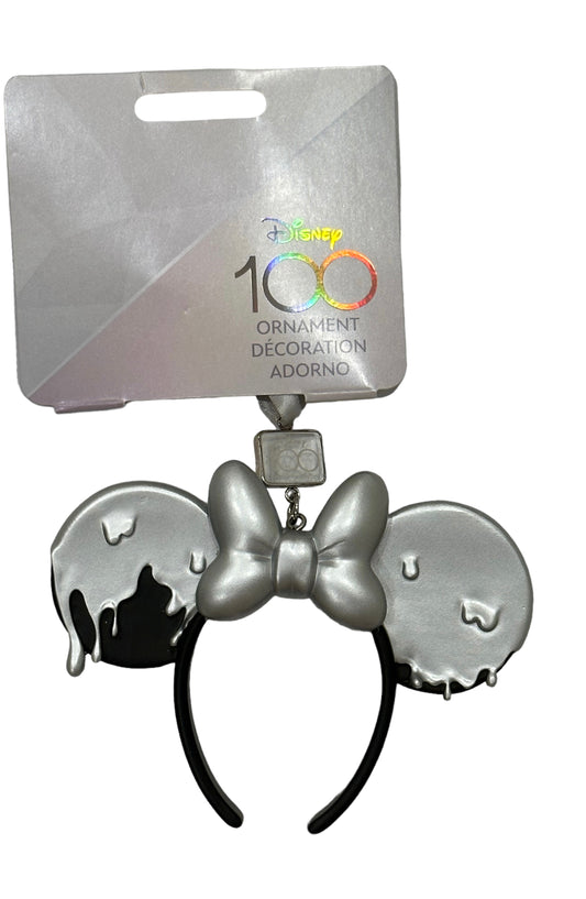 Disney 100 Minnie Platinum Ear Headband Ornament