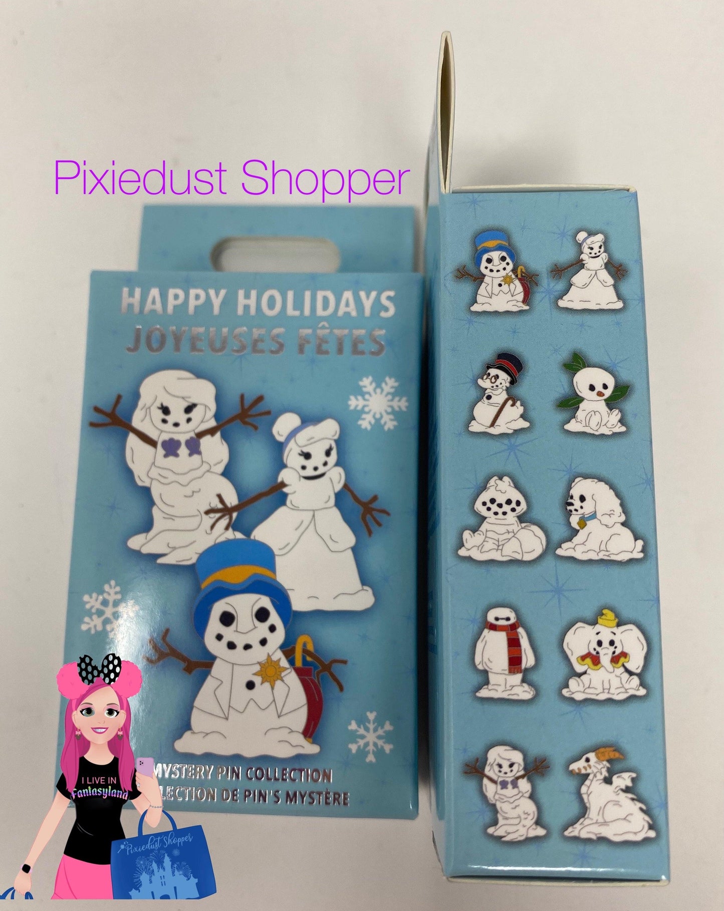 Disney Happy Holidays Snowman Mystery Box Pin - World of Treasures