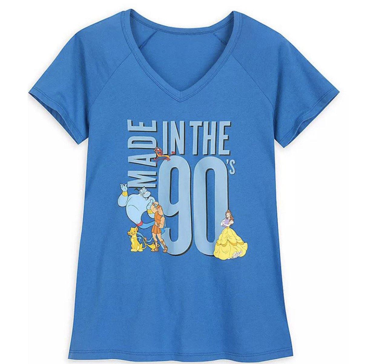 Disney Made in the 90s Ladies V-Neck Shirt - World of Treasures