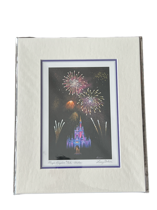 Disney “Magic Kingdom Park - Wishes” by Larry Dotson 8x10" Matted Print