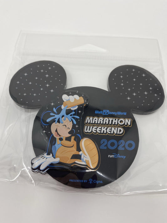 RunDisney 2020 Marathon Weekend Acrylic Mickey Fridge Magnet - World of Treasures