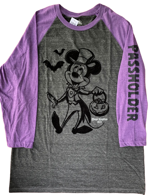 Disney Mickey’s Not So Scary Halloween Party 2022 Mickey Passholder Shirt Large
